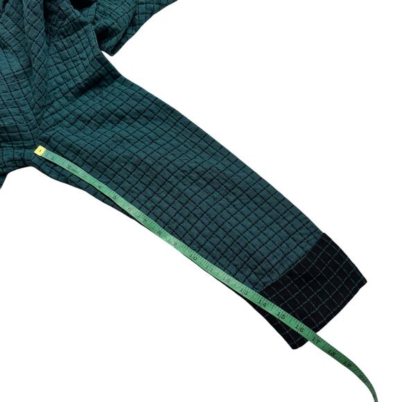 HABITAT Windowpane Quilted Hooded Lightweight Jacket in Teal & Black Size Small - Picture 10 of 10